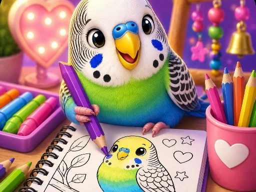 BTS Budgie Coloring Book - 777SLOTS