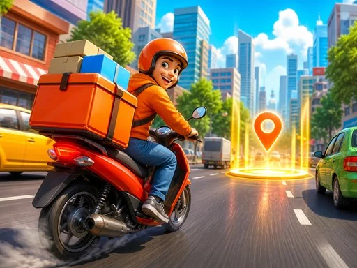 City Delivery Rider Simulator - 777SLOTS