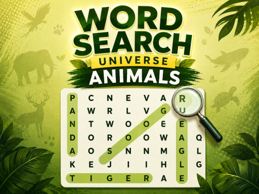 Word Search Universe Animals - 777SLOTS